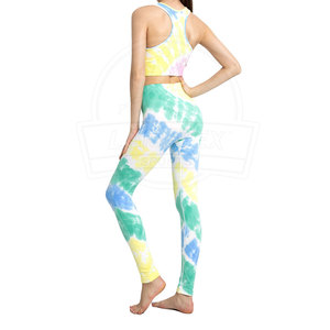 Ensembles de yoga pour femmes grande taille XL, haute qualité, style fitness sans couture, logo personnalisé, taille élastique, respirant, écologique, léger - Product Image 4