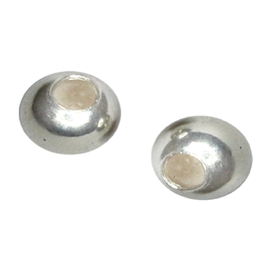 Perles d'espacement plaquées argent serties de perles unies parfaites au design de style tibétain antique pour la fabrication de bijoux et les projets d'artisanat - Product Image 2