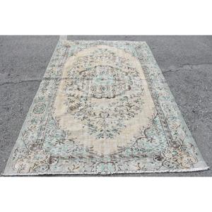 Alfombra Turca de 5.5x8.3 pies (169x254 cm), Alfombra Azul Vintage del Suroeste - Product Image 1