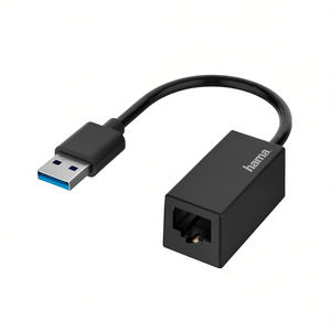 Adaptador de red Hama Gigabit Ethernet 1000 Mbps USB-A negro 00200325 0813181 - Product Image 2