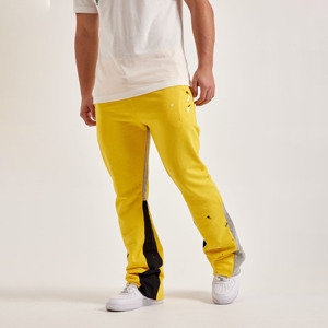 Pantalons de survêtement évasés personnalisés pour l'hiver, vente en gros d'usine, nouveaux pantalons de sport chauds, coupe droite, ample, décontracté, respirant - Product Image 1