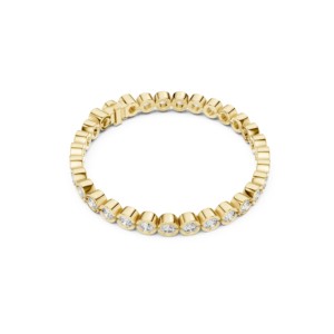 Bracelet tennis Pacho 9.3 TCW en moissanite taille brillant, plaqué rhodium, argent sterling 925, luxe, certifié GRA |   Finesse nuptiale - Product Image 4
