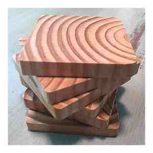 Nouveau design fabriqué en inde sous-verres gravés en bois de noyer fabricant de conception personnalisée en inde avec qualité d'exportation - Product Image 4