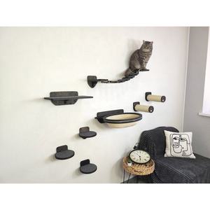 Set of <b>Wall</b> Hanging <b>Cat</b> Toys Wooden Beds for <b>Cats</b> with Rope Clim <b>Tree</b> Scratching Post <b>Wall</b> Hanging High Quality From Vietnam - Product Image 5