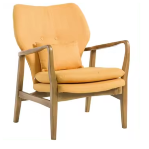 เก้าอี้โซฟาไม้เดี่ยวแบบทันสมัยและสะดวกสบายสำหรับห้องนั่งเล่นและอพาร์ตเมนต์ตรงจากส่วนกลางของชวาสำหรับโรงแรม - Product Image 1