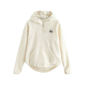 Sweat à capuche à fermeture éclair 1/4 en coton 100% de haute qualité pour homme, streetwear décontracté d'automne - Product Image 1