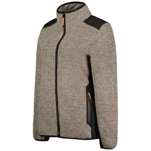 แจ็กเก็ตขนแกะขั้วโลกแบบซิปสำหรับผู้หญิงเสื้อแจ็คเก็ตแบบมีซิปมีกระเป๋าให้ความอบอุ่นทนทานสำหรับฤดูหนาวปรับแต่งโลโก้ได้ตามต้องการ - Product Image 3