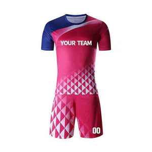 Kit de football dégradé anti-transpiration personnalisé, uniforme de football du jour du match avec broderie, vêtements de football personnalisables - Product Image 5
