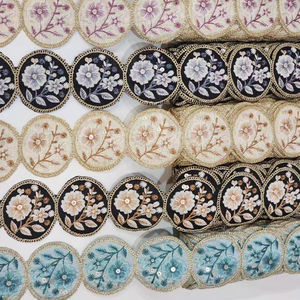 Luxury Dress Beaded Lace Fabric Sudanese Women Toub Wholesale Durable Using Low Price Cotton French - Product Image 1