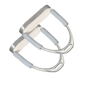 Recién llegado, estribos para montar a caballo, agarre de seguridad ajustable de acero inoxidable, ligero, duradero, Exportación de fábrica OEM - Product Image 1