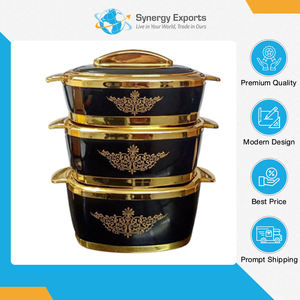 Dernière arrivée en stock de casseroles d'ustensiles de cuisine polyvalents de qualité assurée 3 pièces avec couvercle de casserole pour les gros acheteurs d'Inde - Product Image 2