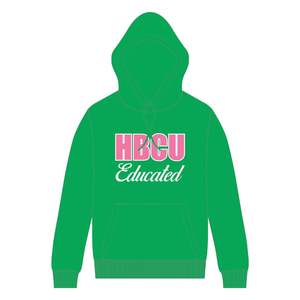 Sudadera con Capucha Verde con Bordado Chenille de la Hermandad Griega Divine Nine, Ropa Personalizada para Estudiantes de HBCU - Product Image 2
