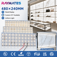 Nouveau panneau LED flexible professionnel innovant blanc 2500K 480*240mm pour affichage publicitaire, rétroéclairage de verre pour maison intelligente