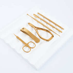 Professional Manual Manicure Grooming Surgical Kit Stainless Steel <b>Nail</b> <b>Clippers</b> Cuticle Nipper Scissors Pusher <b>Set</b> - Product Image 5