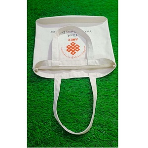 Bolsas de compras de lona de algodón ecológicas de alta calidad, bolsas de compras reutilizables promocionales con impresión de logotipo personalizado - Product Image 5