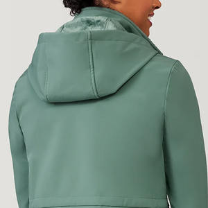 Veste softshell tactique unisexe OEM Veste softshell coupe-vent imprimée avec fermeture à glissière au design sublimé pour hommes et femmes - Product Image 6