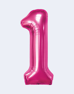 Globo de Aluminio Numerado Color Fucsia de 1m para el Día de la Madre, Halloween, Fiestas de Cumpleaños, Venta al por Mayor España - Product Image 3