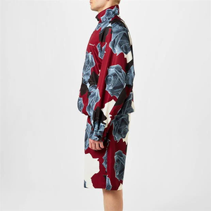 Sweat-shirts et pulls à capuche surdimensionnés pour hommes, vêtements de sport, sweat-shirt à col rond lavé pour hommes - Product Image 5