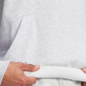 2025 haute qualité 100% coton marron polaire surdimensionné pull à capuche pour hommes femmes hiver pull bases coton mélangé sweats à capuche - Product Image 3