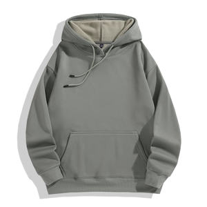 Classique 400GSM coton lourd unisexe automne sweats à capuche brodés respectueux de l'environnement surdimensionné vêtements confortables - Product Image 6