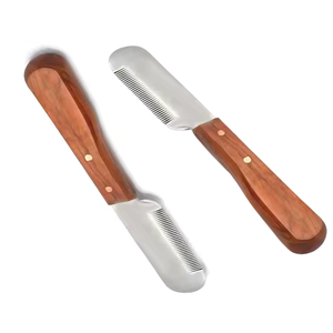 Tijeras profesionales para el cuidado de mascotas, herramienta de corte de pelo de acero inoxidable Premium para perros y gatos, Material de madera - Product Image 2