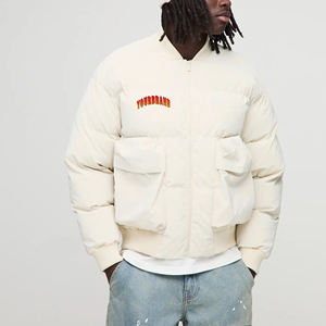 OEM Hot Sale <b>Lightweight</b> <b>Puffer</b> <b>Jacket</b> for Men's Custom screen printed logo Stand Collar Outdoor Ultralight men's <b>puffer</b> <b>Jacket</b> - Product Image 1