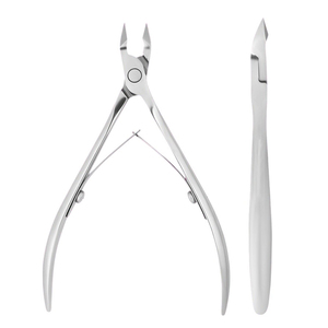 Coupe-ongles pour peaux mortes 7 mm, outils de pédicure et de manucure, pince à cuticules en acier inoxydable argenté/doré, ouverture large, lame courbée - Product Image 1