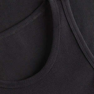 Logo personnalisé coton hommes côtelé débardeurs serré tricoté doux entraînement débardeur avec conception personnalisée impression hauts pour garçons - Product Image 4