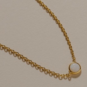 Australian <b>Opal</b> Charm Pendant with Chain S925 Sterling Silver 18K Gold Plated Gift OEM Wholesale Thailand - Product Image 1