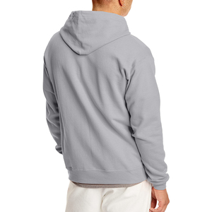 Sudadera con capucha de manga larga con patrón liso negro para hombre Logotipo personalizado Impreso Moda OEM Algodón Temporada de invierno Esencial - Product Image 5