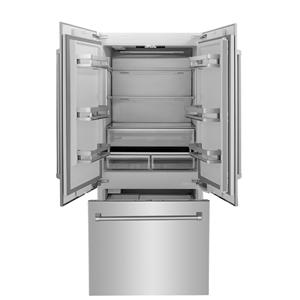 Refrigerador con Congelador Inferior Integrado de 36 Pulgadas con Puerta Francesa, Dispensador de Agua y Máquina de Hielo, 19.6 Cu. Pies Enchufe Eléctrico de Acero Inoxidable con Clavija Estadounidense - Product Image 4