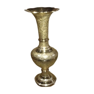 High Quality Brass Flower <b>Vase</b> With Engraving <b>Gold</b> Finished For Home Decor Table Decorative Flower <b>Vase</b> - Product Image 1