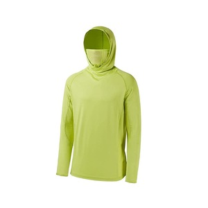 Custom Blank Premium Long Sleeve Polyester Sublimation Quick Dry Fishing Hoodie Uv Sun Hoodies With <b>Gaiter</b> - Product Image 3