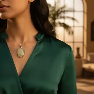 Pendentif en argent pour femme au quotidien, plaqué rhodium, pendentifs à breloques, motif numéroté, religieux, or, platine, à porter tous les jours, cadeau - Product Image 2