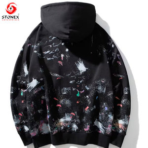 Sweat-shirt à capuche en polaire premium pour homme, impression graphique personnalisée, style streetwear, vêtements de mode, services OEM - Product Image 2