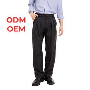Pantalones de poliéster tejido color caqui para hombre, personalizados al por mayor, fabricados en Vietnam (ODM) con precio competitivo y plazo de entrega de muestras de 7 días. - Product Image 3
