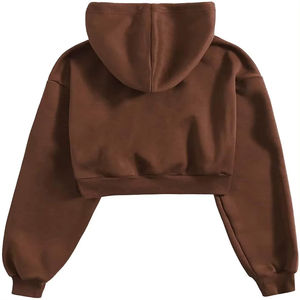 Conjunto corto con capucha para mujer, ropa para mujer, conjunto de Sudadera con capucha y pantalones cortos en blanco personalizado para mujer 2025 - Product Image 3