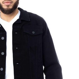Chaqueta vaquera de manga larga de estilo callejero para hombre más vendida Ropa de invierno elegante con nuevo diseño Venta al por mayor Chaquetas en blanco - Product Image 6