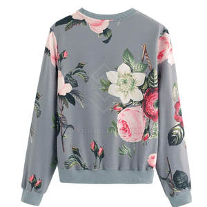 Sudadera de Cuello Redondo para Mujer, Invierno, Logotipo Personalizado en la Parte Delantera, Tejido Ecológico Transpirable de Felpa de Algodón/Poliéster - Product Image 2