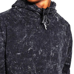 Sweat à capuche en molleton double couche vintage délavé à l'acide personnalisé, style streetwear, motif uni, taille d'hiver, vente en gros - Product Image 6