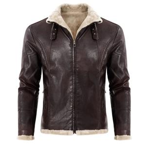 ¡Novedad de 2025! Chaqueta de cuero personalizada de alta calidad para hombre, ropa informal de diseño de alta moda, tela de lona para invierno - Product Image 4