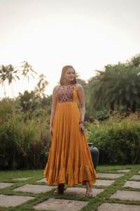 FabZone-Ensemble Kurti de Travail Imprimé Viscose Rayon Gamthi, Vêtements Indiens et Pakistanais - Product Image 4