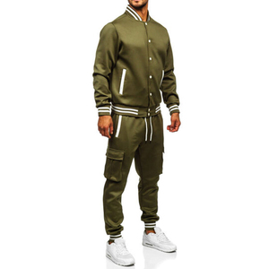 OEM nuevo Color 2025 chándales sudadera pantalones ropa deportiva traje hombre invierno cálido camisas con capucha traje hombres chándal - Product Image 3