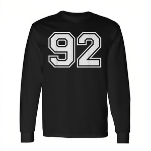 Camiseta de Manga Larga con Número de Jugador Ganador de Partido para Fanáticos del Deporte 92, Producto Promocional - Product Image 2