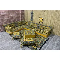 Ensemble de deux ottomanes ANATOLIA OTTOMAN, motif marocain, coussin de sol ergonomique, lavable, style afghan, arabe, nomade, Yoruk, oriental