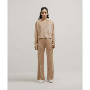 Women's <b>Velour</b> Hoodie Comfortable <b>Sweatshirts</b>-Beige/Black/Navy Sizes XS-XXL - Product Image 6