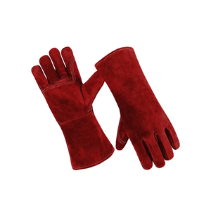 Nuevos guantes de soldadura de cuero de calidad Premium 2025 vaca dividida para uso diario clima frío con forro polar guantes de doble costura - Product Image 2
