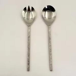 Ensemble de saladiers de luxe en acier inoxydable avec manche en résine, écologique, compatible lave-vaisselle, pour la maison, les restaurants et les mariages - Product Image 5