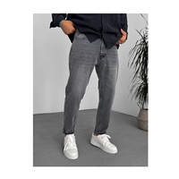 Jean Cargo Homme Hip Hop Streetwear en Denim Tissé Coupe Large 100% Coton Taille Mi-Haute Respirant Ample Hiver Printemps