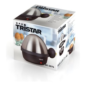Cocedor de Huevos Tristar para 7 Huevos, Acero Inoxidable Negro EK 3076 con Hervidor de Huevos de 350W - Product Image 2